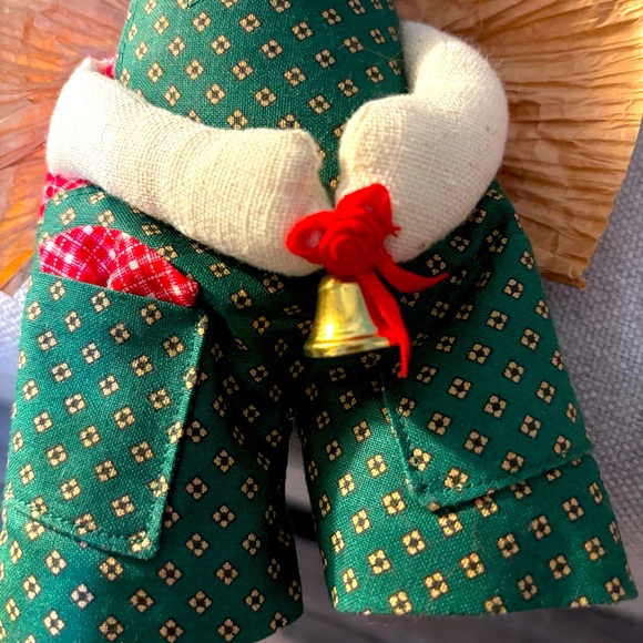 Rustic Handmade Christmas Angels Ornaments Decor Fabric Country Farmhouse - Picture 9 of 10